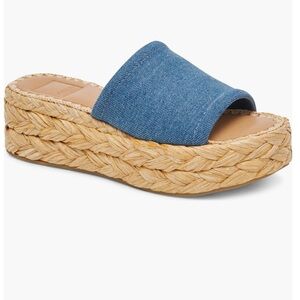 Women's Dolce Vita Chavi Denim Flatform Sandals, Size 9, New